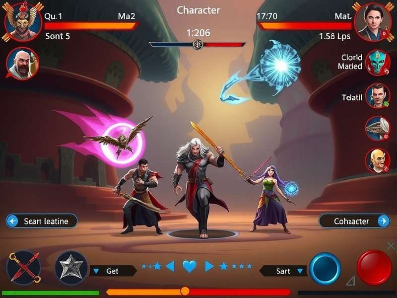 Spirit Surge Indian Epics character selection screen
