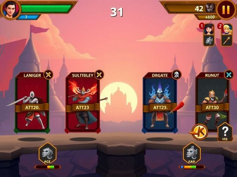 Spirit Surge Indian Epics gameplay screenshot showing character battles